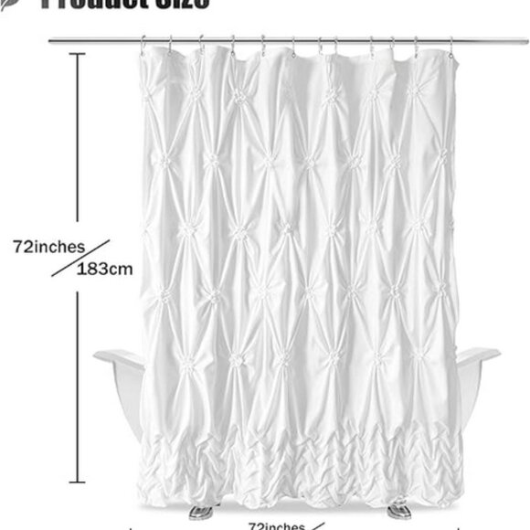 Seasonwood | Modern Farmhouse Shower Curtain Set NIP - Picture 3 of 10